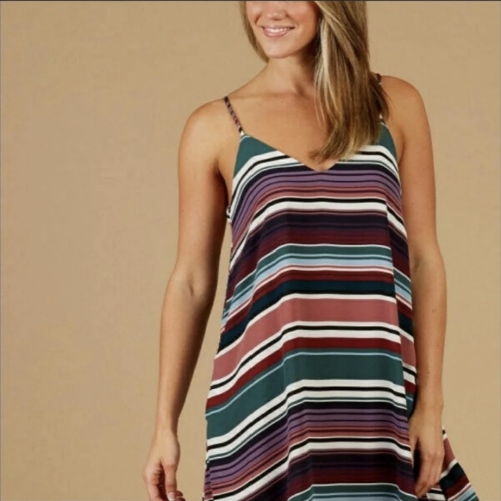 Altar’d State Striped Dress Sz Large